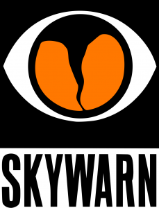 SkyWarn logo (image of tornado designed to look like an eyeball)