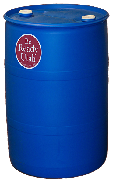 55 gallon HDPE water barrel