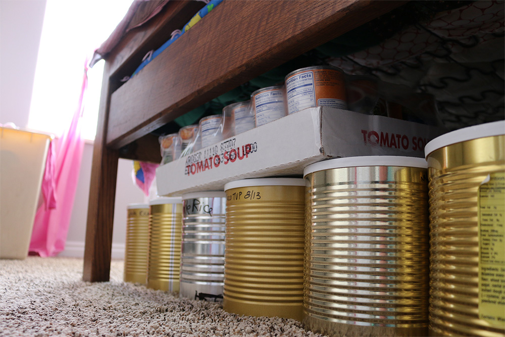 Be Creative With Storing Food Storage