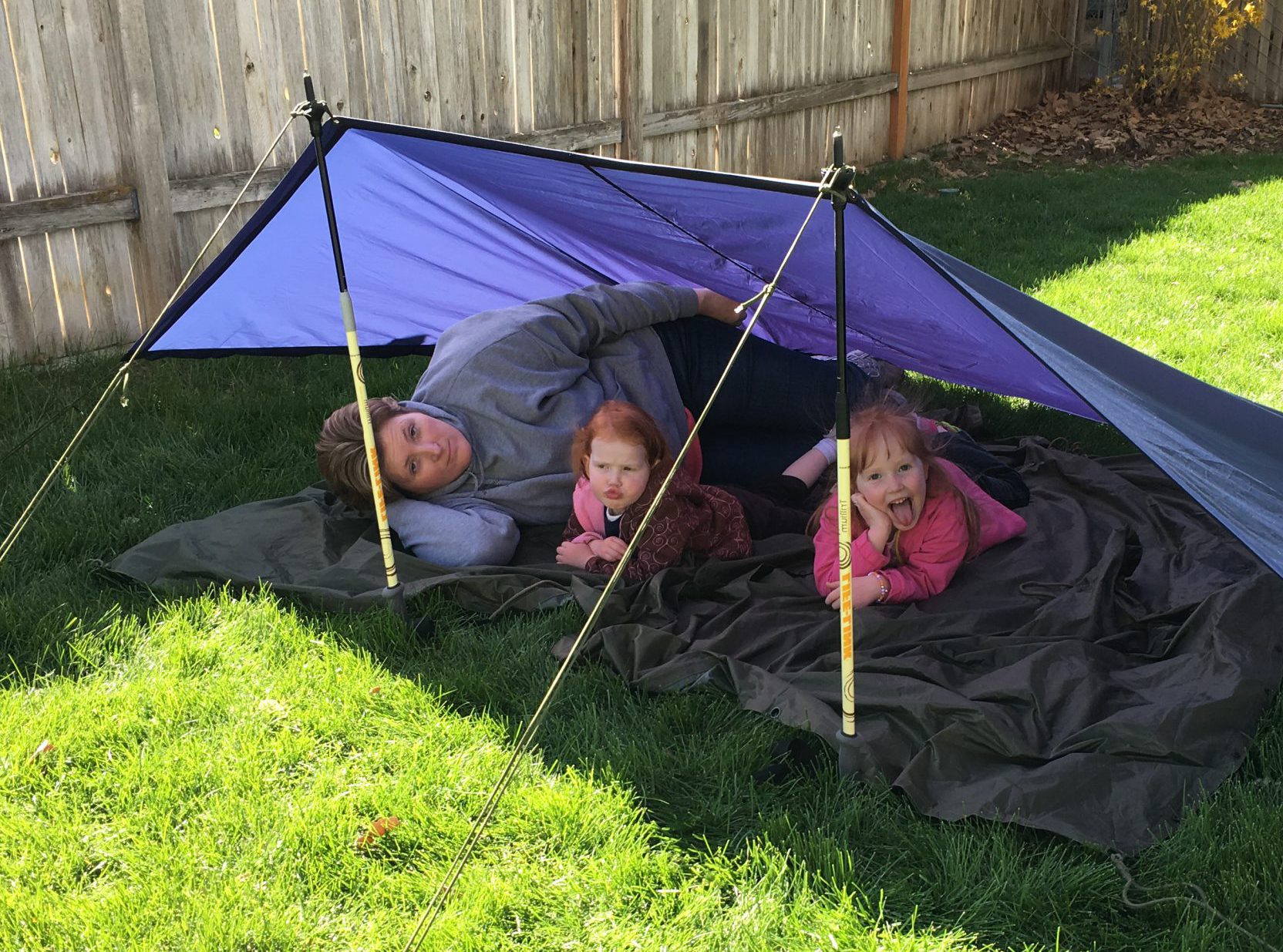 Family in Tent