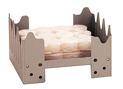 Folding stove with fuel tablets