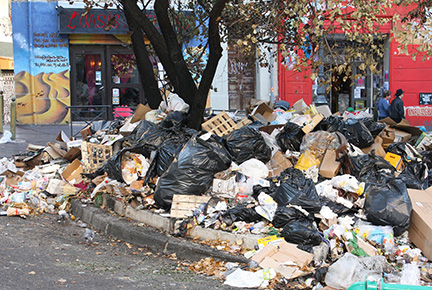 Garbage Heap in Street