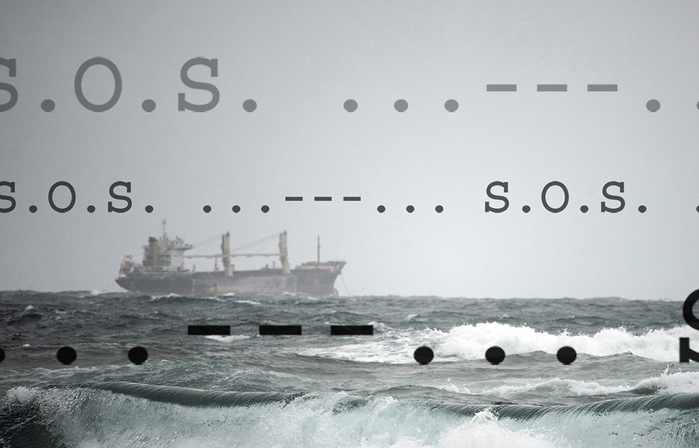 SOS Ship at Sea